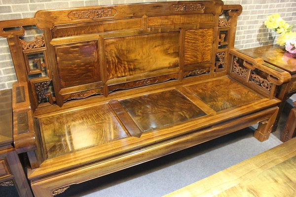 金絲楠木沙發三人座